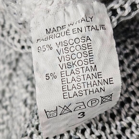 Free For Humanity One Size Made In Italy Oversized Womens Sweater Logo Green - Picture 6 of 8